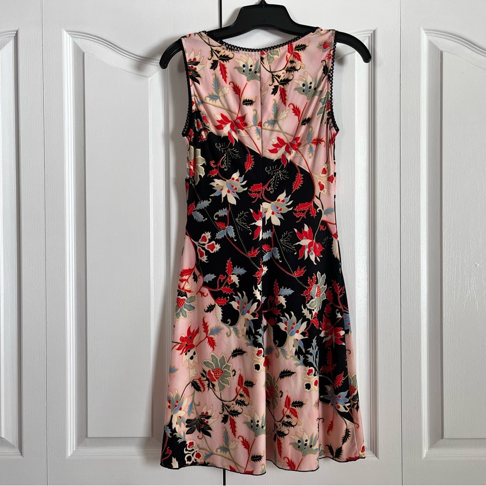 Ruby Rox Black and Pink floral Sleeveless Sundress juniors S - Picture 2 of 3